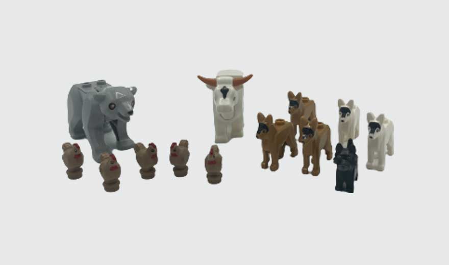 MightyBricks Tiere für Deine Lego Welt