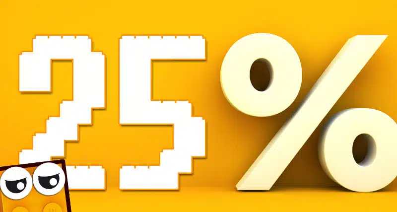 Bis zu 25% Rabatt auf ausgewählte Lego Sets.