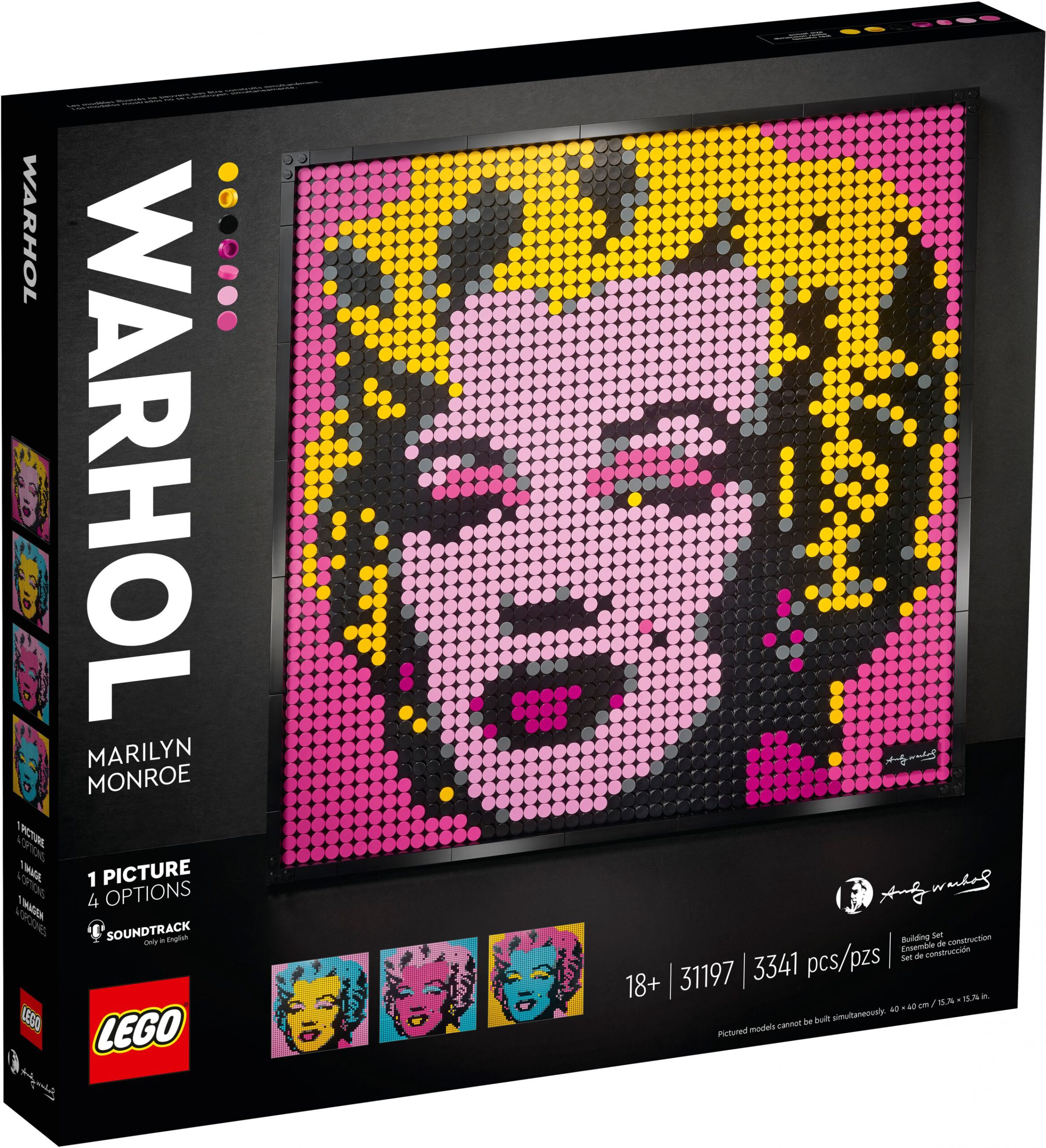 LEGO® Art 31197 Andy Warhol’s Marilyn Monroe LEGO® Art 31197 Andy Warhol's Marilyn Monroe