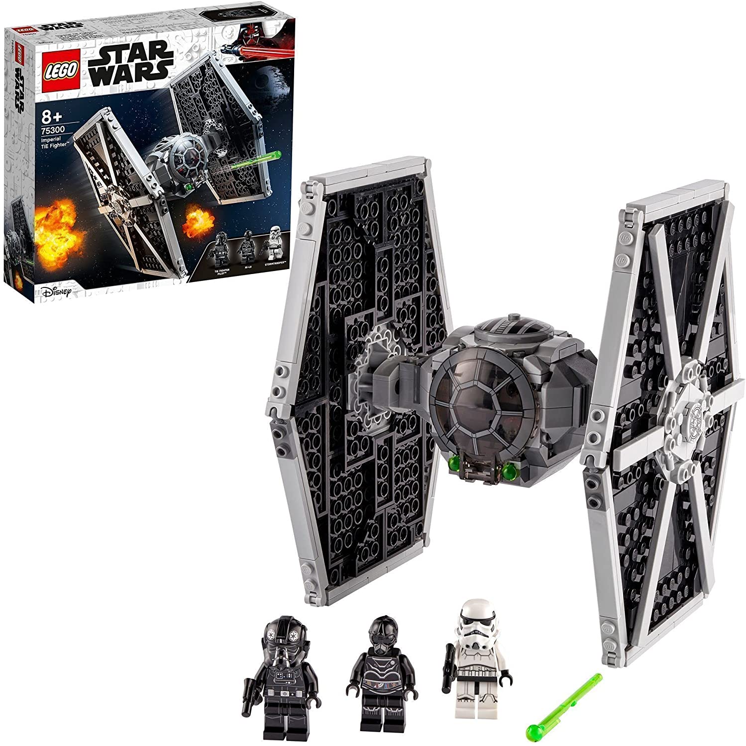  LEGO 75300 Star Wars Imperial TIE Fighter Spielzeug mit Sturmtruppler und Piloten als Minifiguren aus der Skywalker Saga