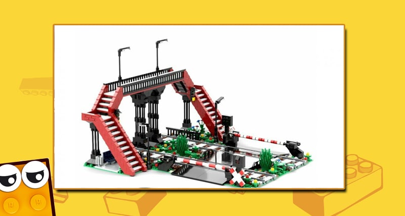 Steinchenshop ST-99010 Städtischer Bahnübergang mit Brücke | NEU Steinchenshop ST-99010 Städtischer Bahnübergang mit Brücke | NEU