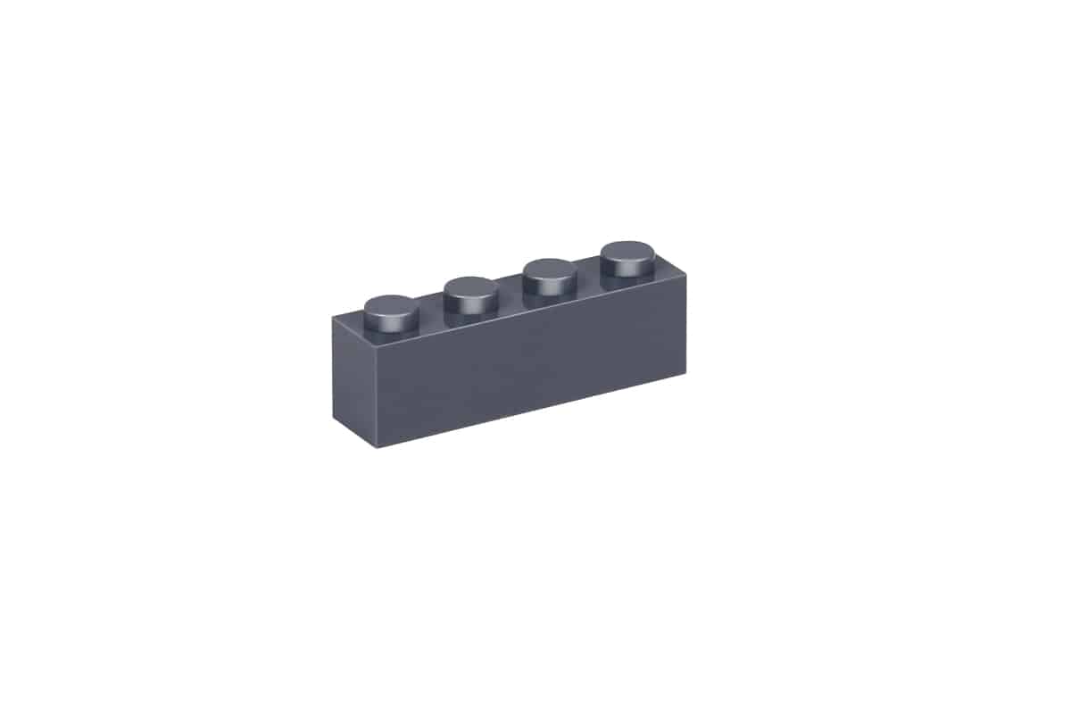 Klemmbaustein 1 x 4 brick Farbe dark bluish gray Klemmbaustein 1 x 4 brick Farbe dark bluish gray
