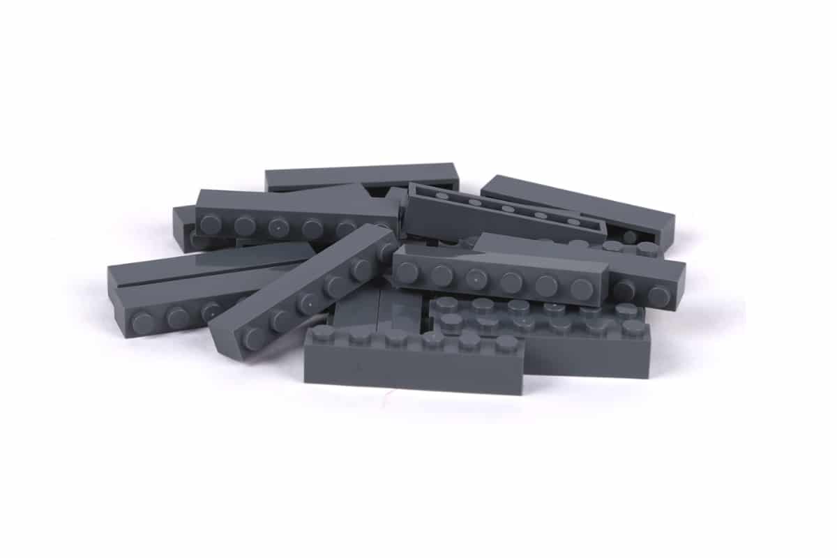 20 Stück Klemmbausteine 1 x 6 brick Farbe dark bluish gray 20 Stück Klemmbausteine 1 x 6 brick Farbe dark bluish gray