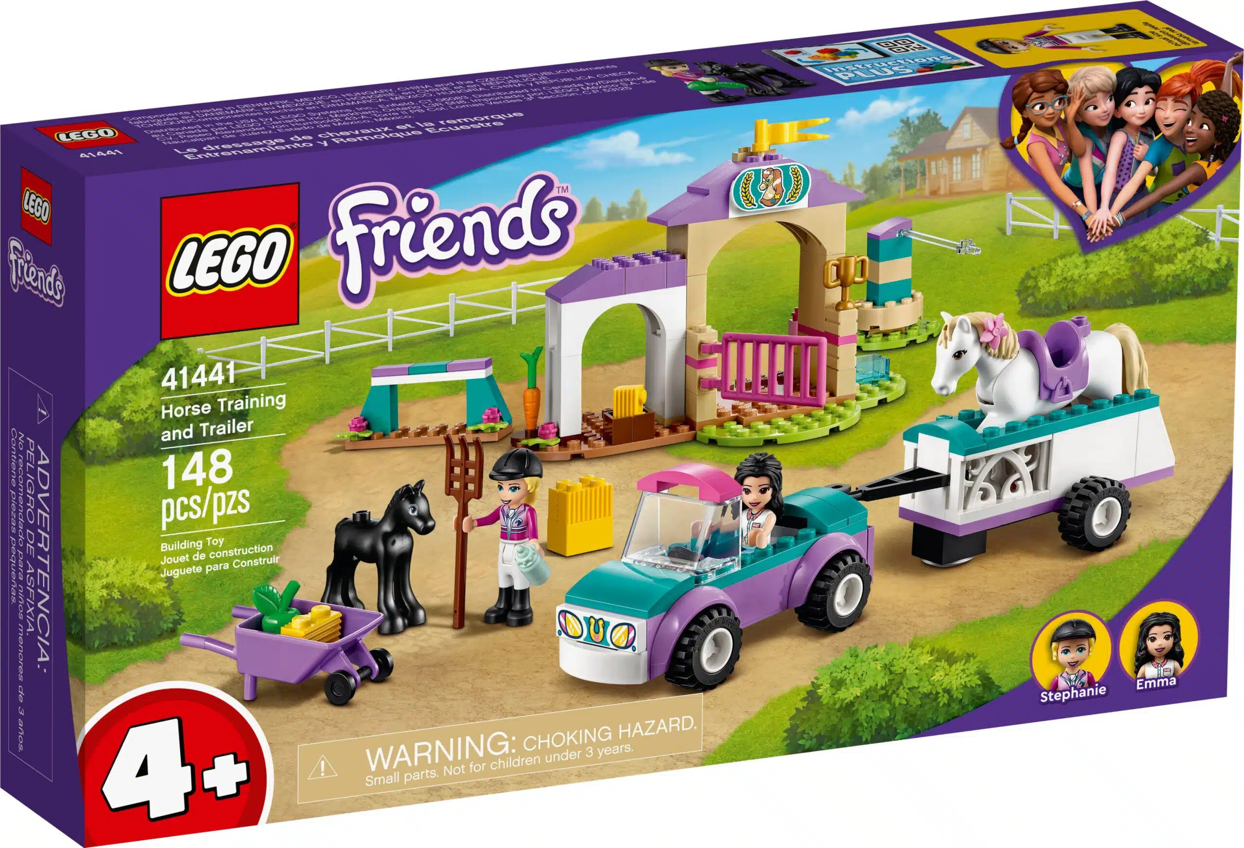 LEGO® Friends 41441 Trainingskoppel und Pferdeanhänger