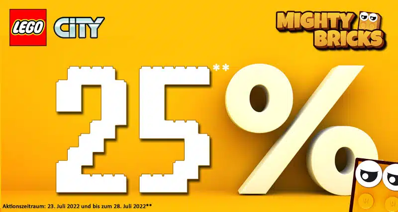 MightyBricks News 25% Rabatt auf ausgewählte LEGO City Sets