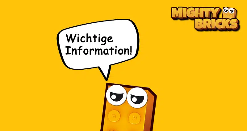 MightyBricks News Wichtige Information