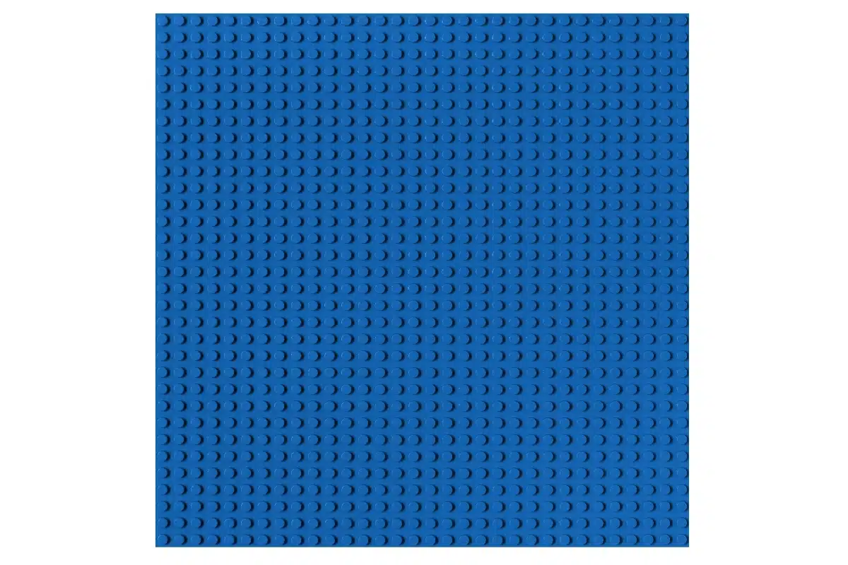 Unterbaubare Grundplatte 32 x 32 Noppen in der Farbe blau für Deine Klemmbausteinewelt.