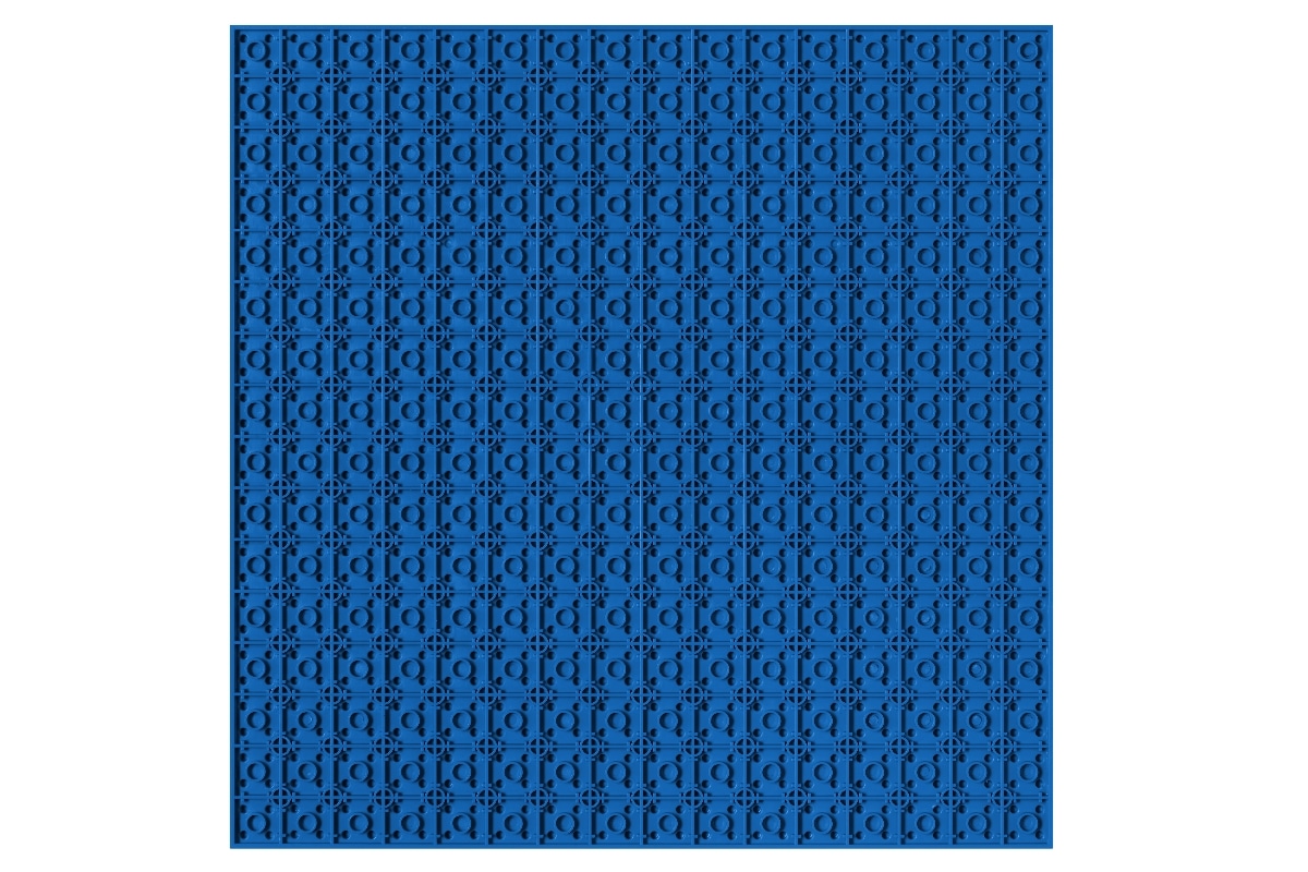 Unterbaubare Grundplatte 32 x 32 Noppen in der Farbe blau für Deine Klemmbausteinewelt. Unterbaubare Grundplatte 32 x 32 Noppen in der Farbe blau für Deine Klemmbausteinewelt.