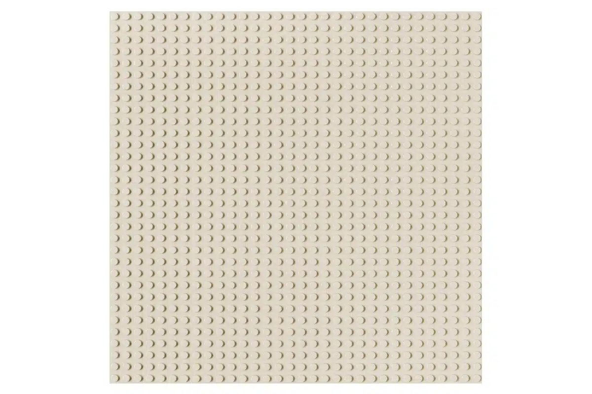 Unterbaubare Grundplatte 32 x 32 Noppen in der Farbe weiß für Deine Klemmbausteinewelt.