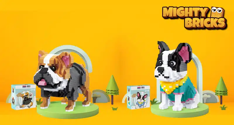 MightyBricks News Balody Hunde aus Diamond-/Nanoblocks