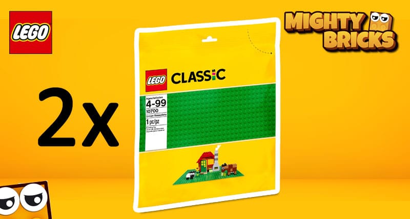 2x LEGO® Classic 10700 32x32 Grüne Grundplatte | NEU
