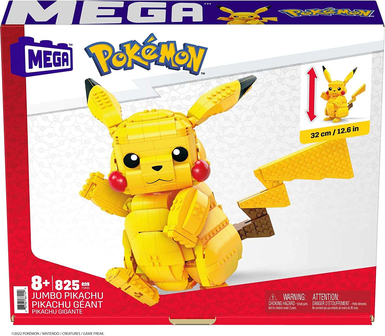 MEGA Construx FVK81 – Pokemon Pikachu Jumbo MEGA Construx FVK81 - Pokemon Pikachu Jumbo