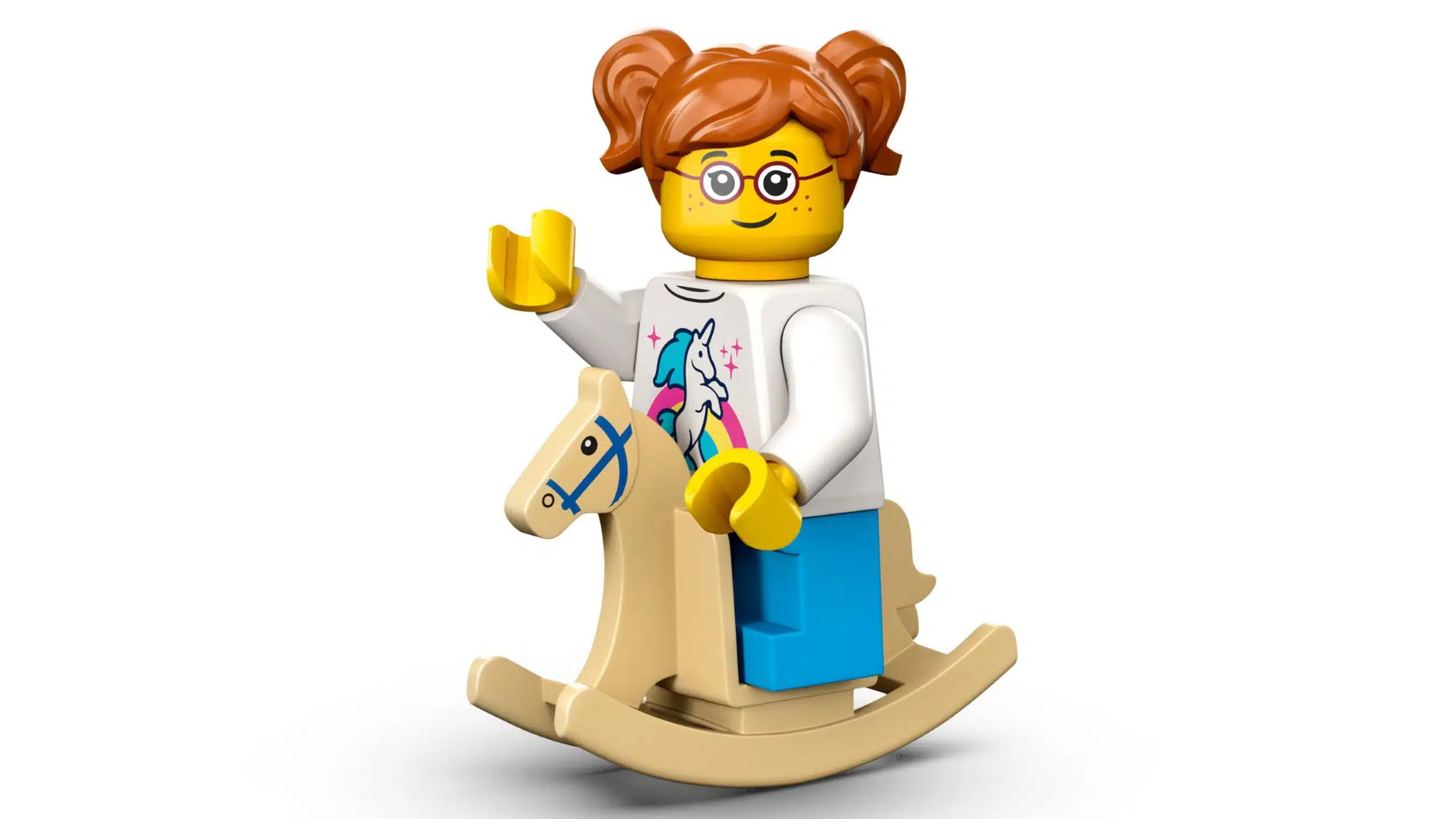 LEGO® Minifiguren Serie 24 - LEGO Minifigur Mädchen auf einem Schaukelpferd
