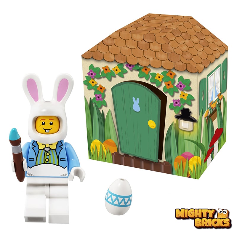 LEGO® 500524 Osterhasen Hütte, LEGO Minifigur Osterhase, LEGO Osterei, Ostern