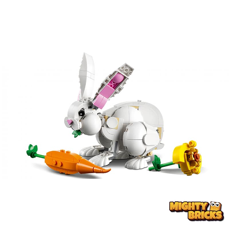 LEGO® Creator 31133 Weißer Hase, 3-in-1-Set, Papagei / Kakadu, Robbe