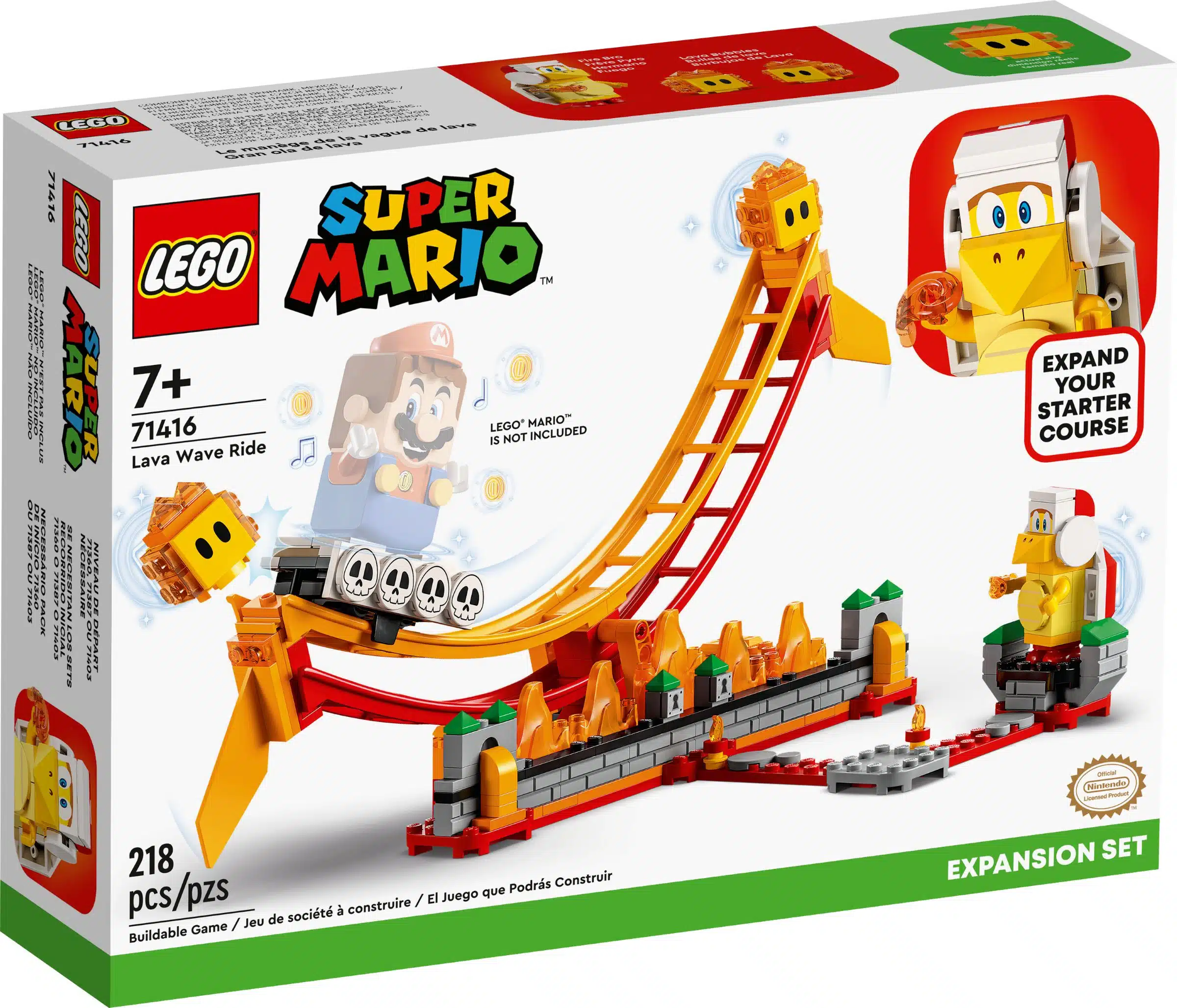 LEGO® Super Mario 71416 Lavawelle-Fahrgeschäft – Erweiterungsset