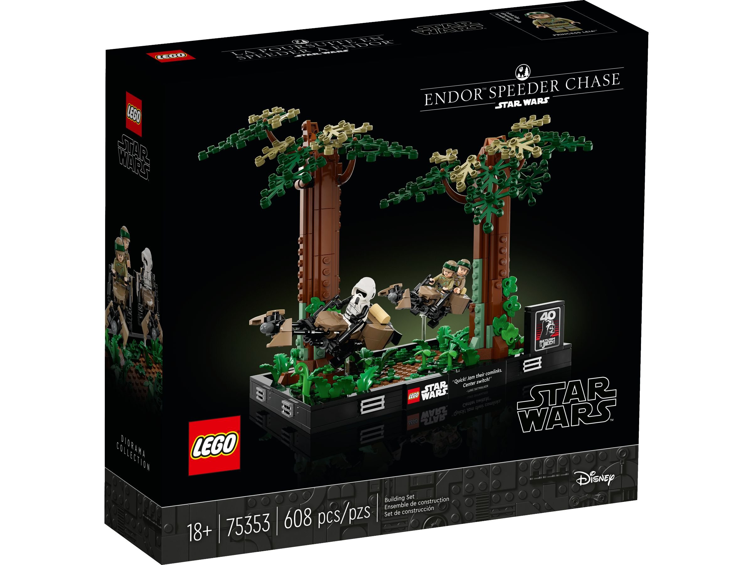 LEGO Star Wars 75353 Verfolgungsjagd auf Endor™ – Diorama