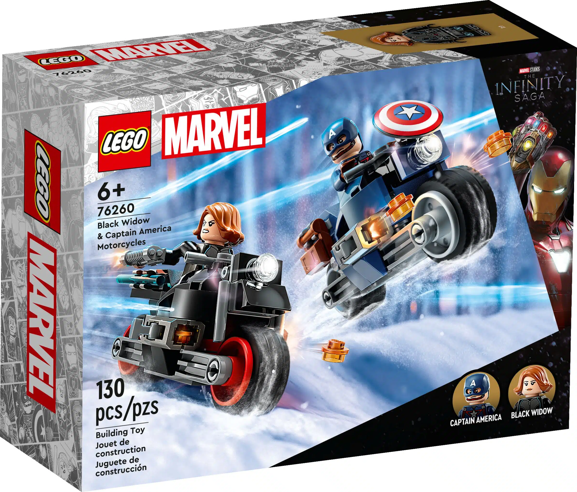 LEGO® Super Heroes 76260 Black Widows & Captain Americas Motorräder