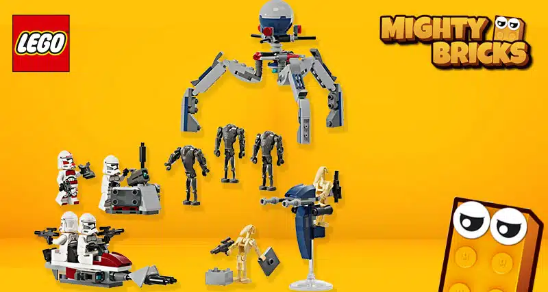 MightyBricks-News: LEGO® Star Wars 75372 Clone Trooper™ & Battle Droid™ Battle Pack