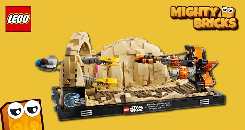 MightyBricks News: LEGO® Star Wars 75380 Podrennen in Mos Espa Diorama