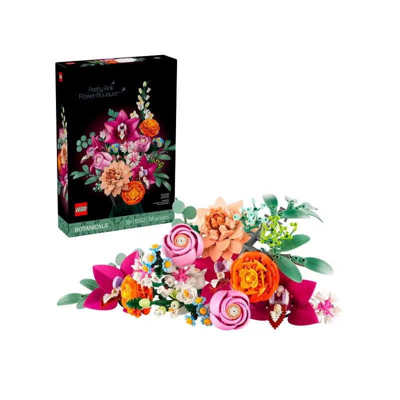 LEGO® Botanicals 10342 Schöner Rosafarbener Blumenstrauß LEGO® Botanicals 10342 Schöner Rosafarbener Blumenstrauß