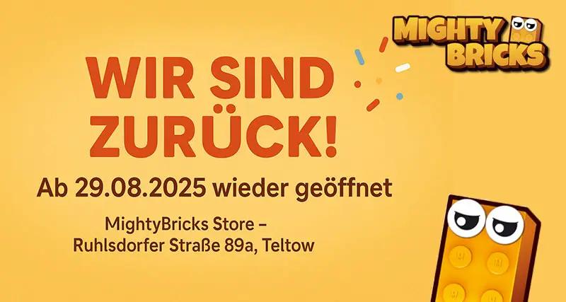 Wieder geöffnet: MightyBricks Ladengeschäft in Teltow ab dem 29. August 2025