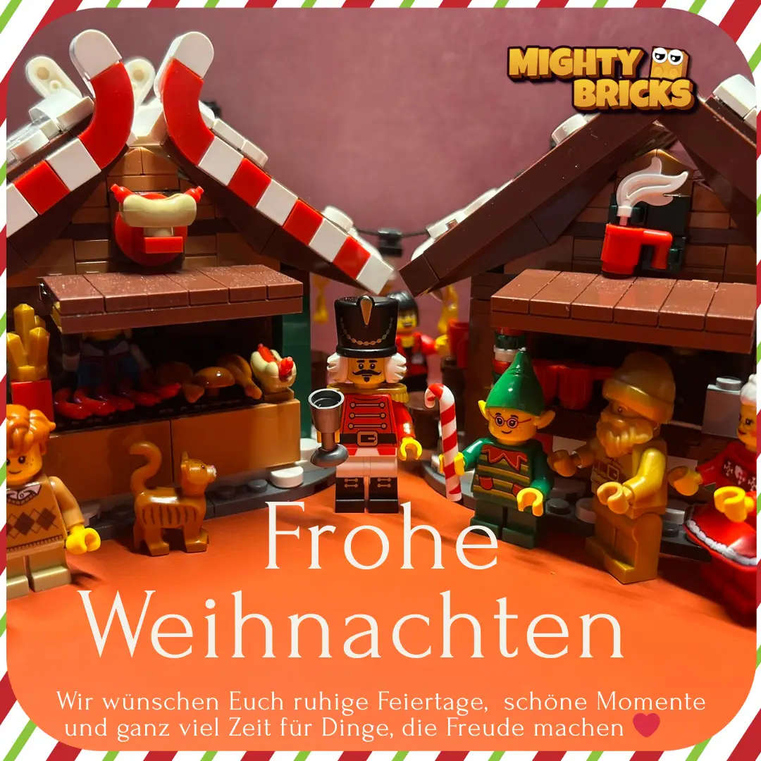 Frohe Weihnachten wünscht MightyBricks - dein LEGO Store in Teltow