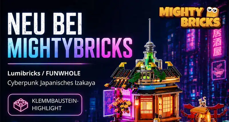 MightyBricks News: FUNWHOLE Lumibricks Cyberpunk Japanisches Izakaya