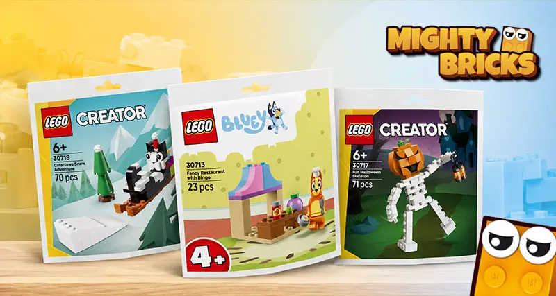 Neue LEGO Polybags im Juni 2026 – Drei kleine LEGO Sets ab sofort bei MightyBricks