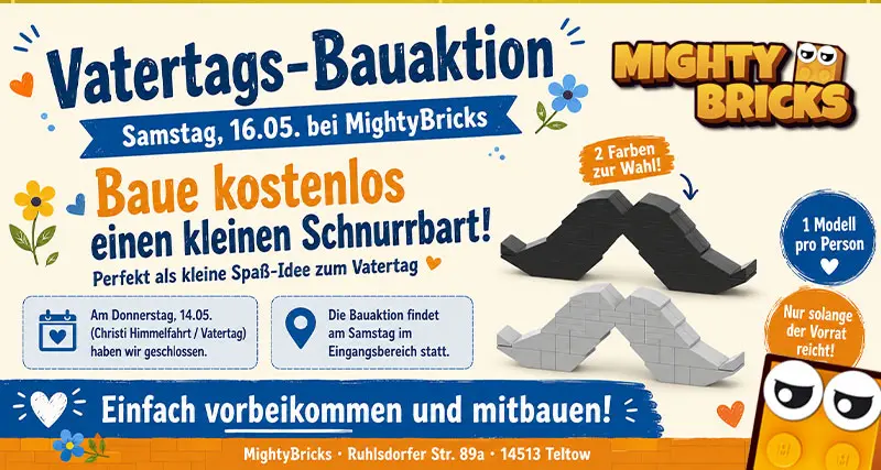 Vatertags-Bauaktion bei MightyBricks in Teltow