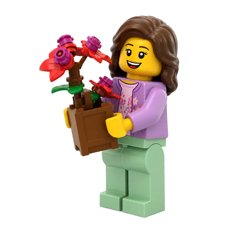 MightyBricks Geschenkidee - Klemmbaustein oder LEGO Blumen