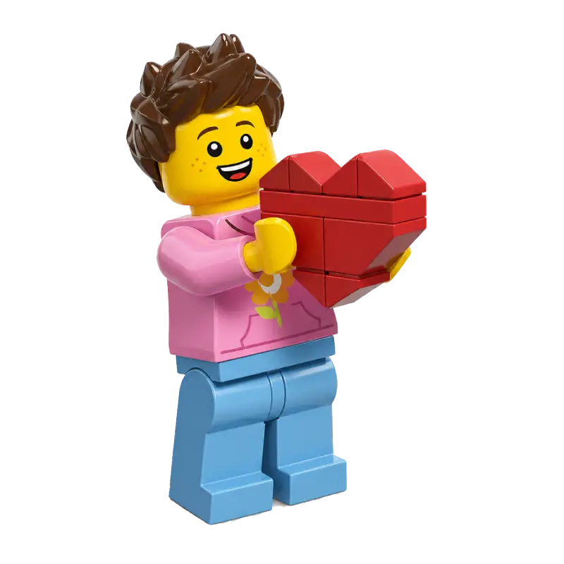 MightyBricks Geschenkidee - Klemmbaustein oder LEGO Herzen