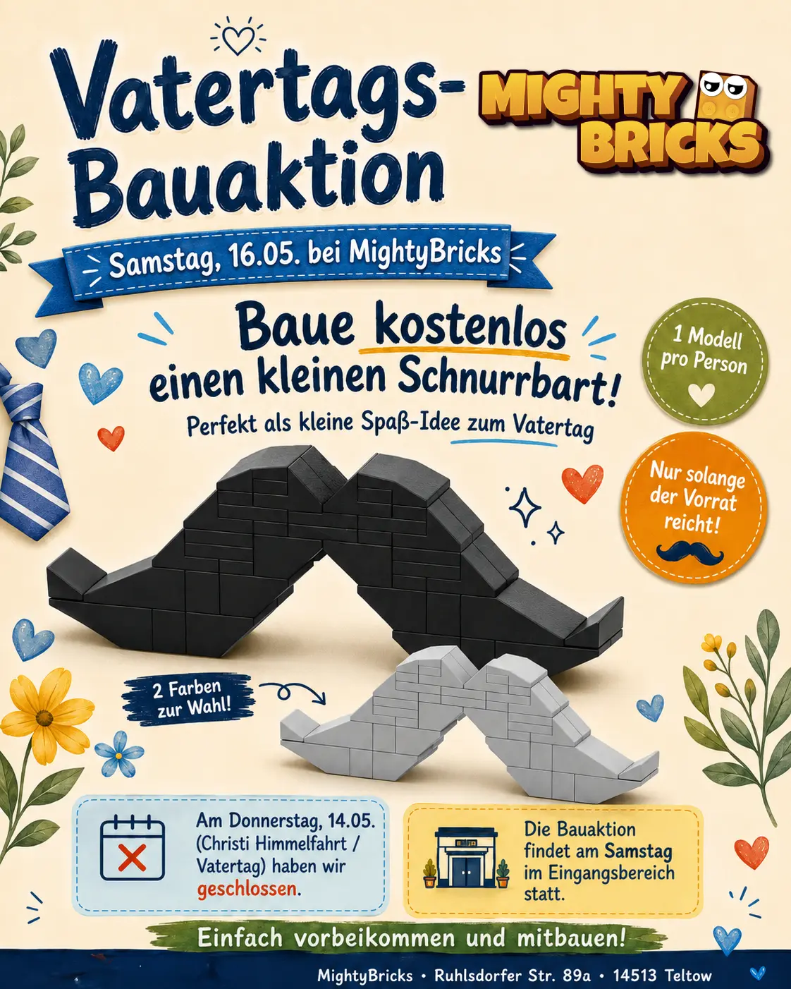 Vatertags-Bauaktion bei MightyBricks in Teltow